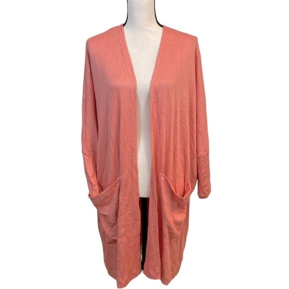 Anthropologie Maronie Coral Slouchy Oversized Cardigan Fits S-XL - Picture 2 of 7